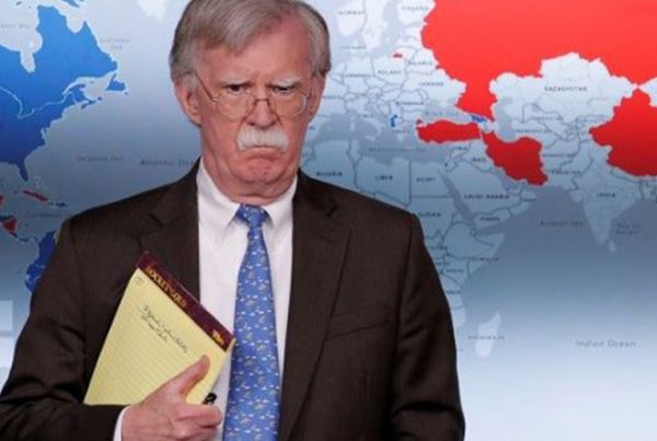 U.S. National Security Adviser John Bolton arrives to address reporters as the Trump administration announces economic sanctions against Venezuela