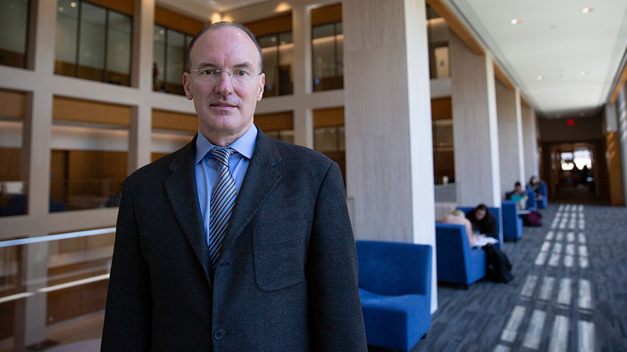 Thomas Craemer, associate professor of public policy, at the UConn Hartford campus