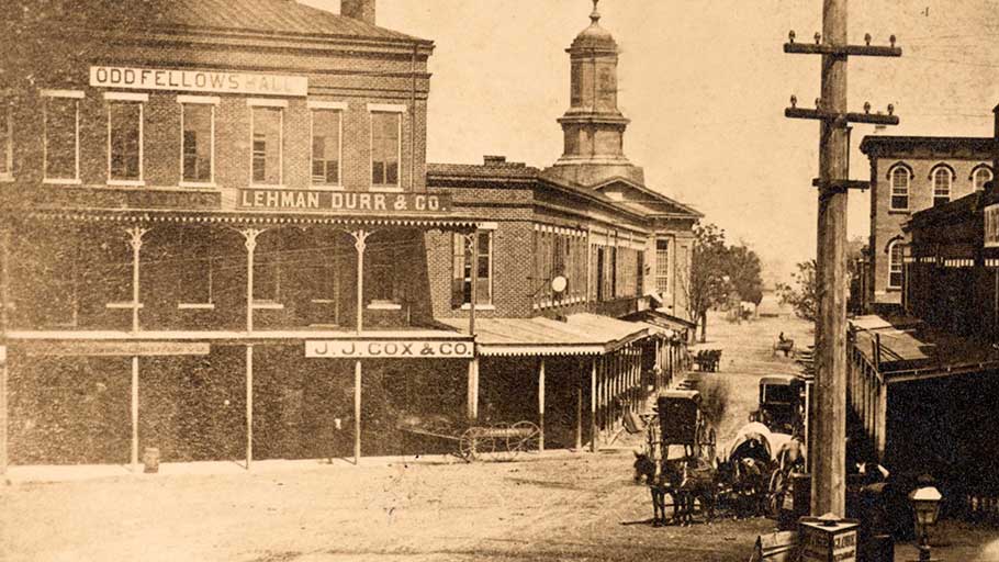 The Lehman Durr & Co. offices in Montgomery, Alabama, 1874
