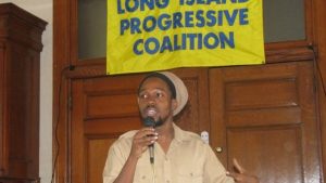 Mitchell speaks at the Long Island Progressive Coalition in Brentwood, New York, in July 2005.