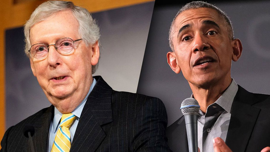 Barack Obama and Mitch McConnell
