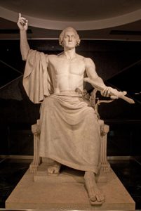 Statue of George Washington by Horatio Greenough in the Smithsonian’s National Museum of American History, Washington, D.C.