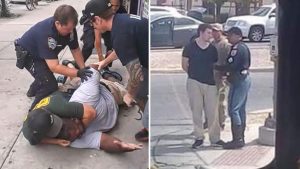 Eric Garner on left, Patrick Crusius, the El Paso shooter on the right.