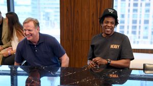 Roger Goodell and Jay Z