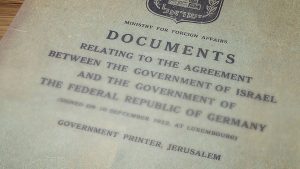 The Reparations Agreement of 1952 and the response in Israel