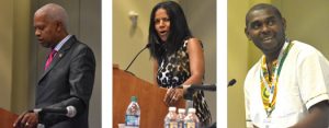 (L-R) Congressman Hank Johnson, Dr. Ramona Houston, Rony Castillo - Congressional Black Caucus ALC 2019