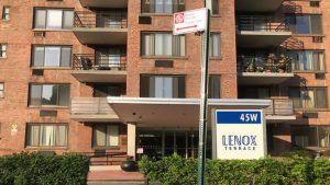 One of the buildings at Lenox Terrace on 132nd Street.