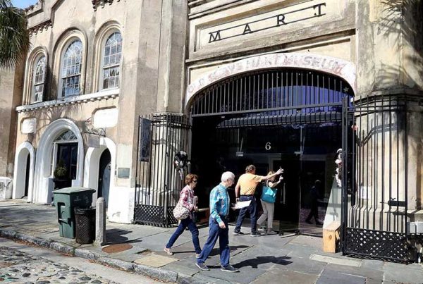 Old Slave Mart on Chalmers Street in downtown Charleston.
