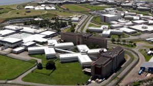 Aerial view of Rikers Island