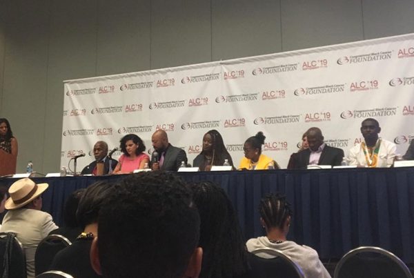 Panelists from “The Decade of the Diaspora: A Conversation on the Afro Descendant Experience in Latin America” session during the Congressional Black Caucus Foundation annual legislative conference.