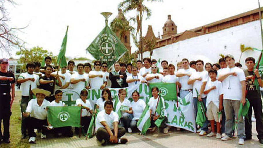 Cadres from the Unión Juvenil Cruceñista (UJC), the Bolivian fascist youth group that Luis Fernando Camacho got his start in