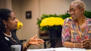 Terri L. Crawford with Senator Nina Turner