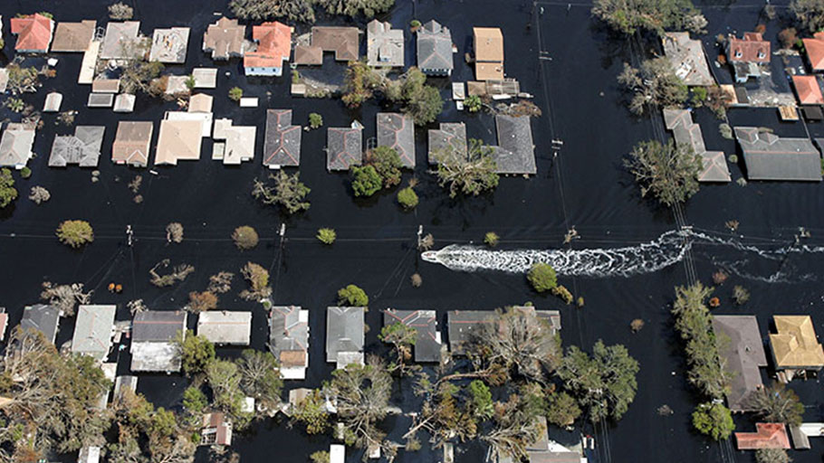 Aftermath of Hurricane Katrina, Sept. 11, 2005. 
