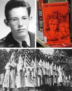 William Luther Pierce in a high school military academy uniform