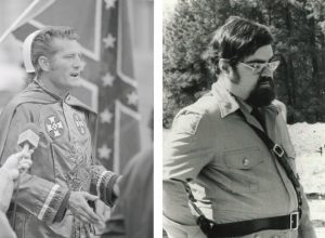 irgil Griffin speaks at a KKK rally at the North Carolina State Capitol in 1973.