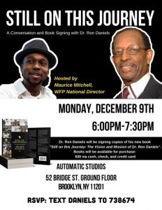 Dec 9th Conversation and Book Signing with Dr. Ron Daniels - Hosted by Maurice Mitchell