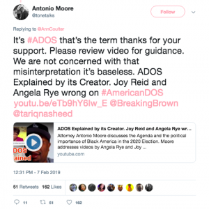 Ann Coulter Supports ADOS