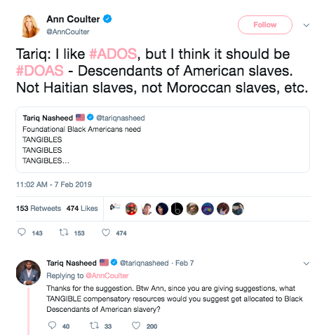 Ann Coulter Supports ADOS