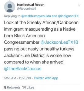 ADOS Attacking Sheila Jackson Lee