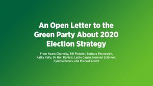 An Open Letter to the Green Party About 2020 Election Strategy