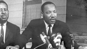 Martin Luther King Jr. and Ralph Abernathy in St. Augustine, Florida. June 1964.