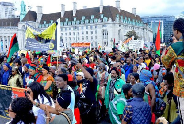 Reparations Day march in London, August 2019.