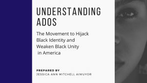 Understanding ADOS: The Movement to Hijack Black Identity and Weaken Black Unity. By Jessica Ann Mitchell Aiwuyor.