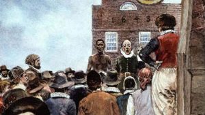 First slave auction in New Amsterdam.