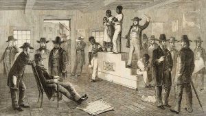 A slave auction Richmond Virginia 1861. the illustrated London news Feb 16 1861