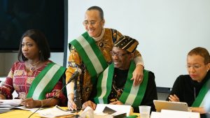 Abike Dabiri-Erewa, Mary France-Daniels, Dr. Ron Daniels, Rhonda King, February 22, 2020 IBW21 Pan African Unity Dialogue (PAUD) Meeting.