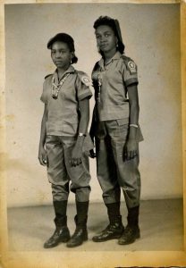 Norma Guillard and her sister take part in the 1961 Literacy Campaign.