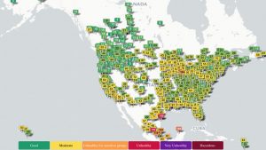 real-time air quality map