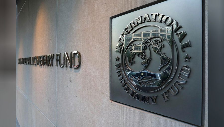 International Monetary Fund (IMF) logo is seen outside the headquarters building in Washington, U.S., as IMF Managing Director Christine Lagarde meets with Argentine Treasury Minister Nicolas Dujovne September 4, 2018.