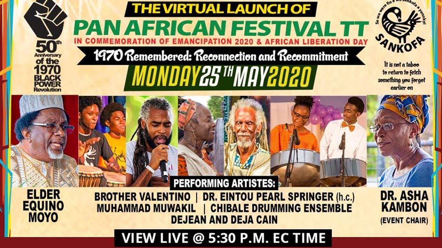 Virtual Launch of Pan African Festival TT – May 25th 5:30 PM
