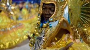 Samba schools in Rio de Janeiro.