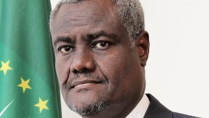 The Chairperson of the African Union Commission Moussa Faki Mahamat