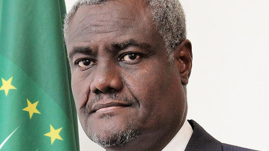 The Chairperson of the African Union Commission Moussa Faki Mahamat