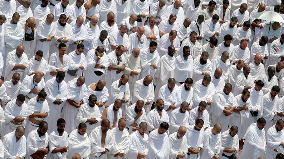 Muslims of all backgrounds pray during the 2019 Hajj, the annual pilgrimage to Mecca.