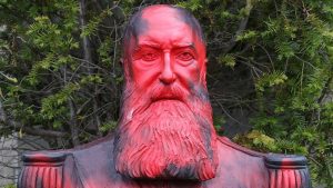 Protesters vandalised a statue of former Belgian King Leopold II at the Africa Museum, in Tervuren, near Brussels, earlier this month