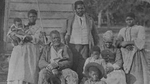 Five generations of a slave family.