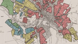 A “redlining” map of Richmond, Virginia, from 1937