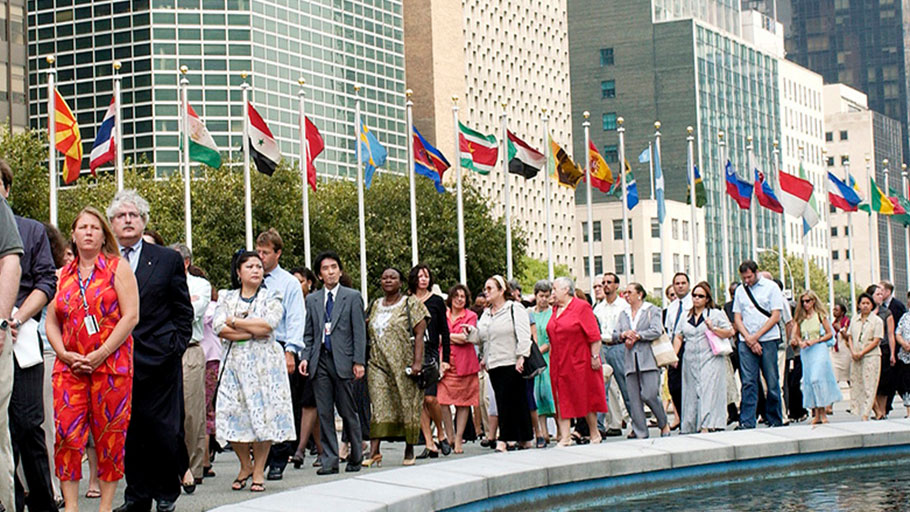 UN staff in New York. 