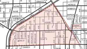 Evanston Fifth Ward Map