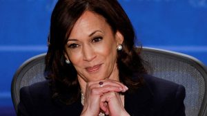 Kamala Harris on debate stage