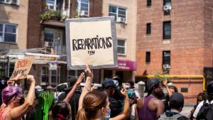 Reparations protest