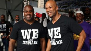 Newark Mayor Ras J. Baraka with Rapper Common