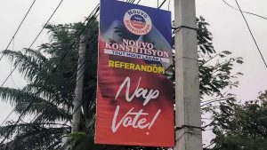 Haiti: Billboards are plastered across Port-au-Prince and throughout the country