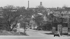 Hayti community that was cleared out during Durham's Urban Renewal project.