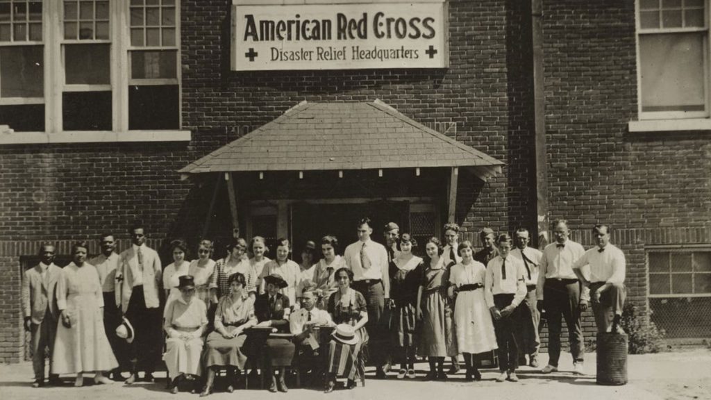 The American Red Cross Disaster Relief Headquarters in Tulsa, 1921