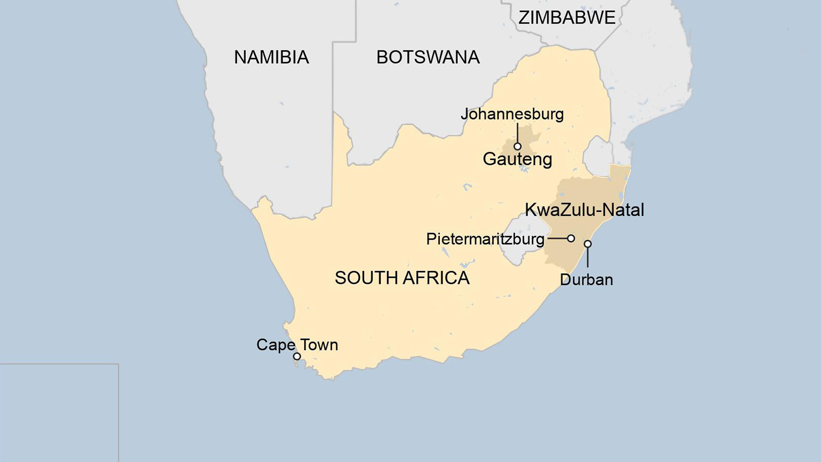 Map: South Africa